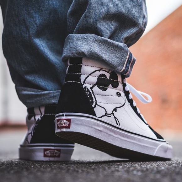 Vans Sk8-Hi Reissue X Peanuts Skate Shoes Joe Cool - Picture 2 of 8